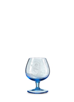 Front View - Click To Enlarge - MOSER - Bird engraved brandy and cognac glass set