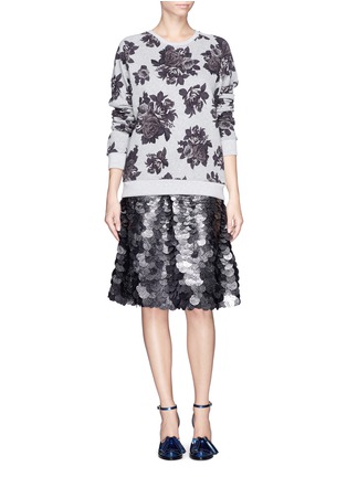 Figure View - Click To Enlarge - MSGM - Sequin paillettes flare skirt