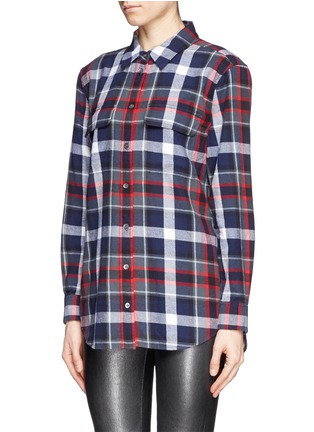 Front View - Click To Enlarge - EQUIPMENT - 'Signature' Tartan check plaid cotton shirt