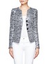 Main View - Click To Enlarge - ARMANI COLLEZIONI - Shimmer textured three-button jacket