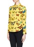 Front View - Click To Enlarge - CHICTOPIA - Butterfly print shirt
