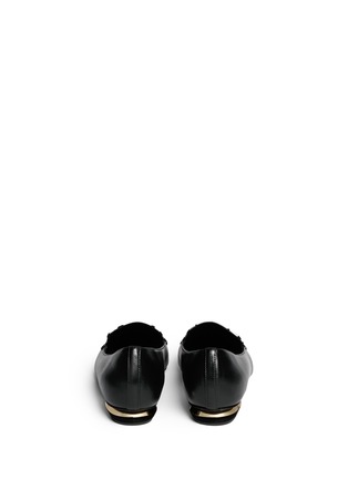 Back View - Click To Enlarge - NICHOLAS KIRKWOOD - 'Apron' chevron vamp leather loafers