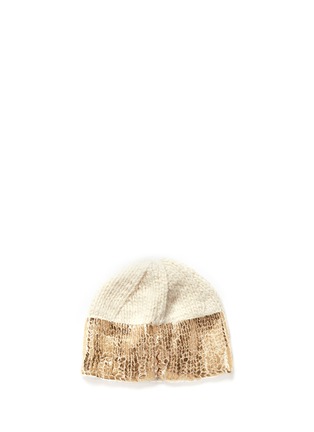 Figure View - Click To Enlarge - THE BLUEBERRY HILL - 'Sabrina' metallic bow kids beanie