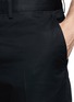 Detail View - Click To Enlarge - LANVIN - Compact cotton satin chinos