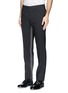 Front View - Click To Enlarge - LANVIN - Contrast satin inseam pants