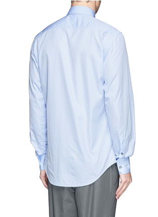 Back View - Click To Enlarge - LANVIN - Grosgrain placket trim poplin shirt