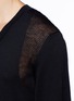 Detail View - Click To Enlarge - ALEXANDER MCQUEEN - Open knit harness wool sweater