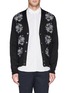 Main View - Click To Enlarge - ALEXANDER MCQUEEN - Floral embroidery wool-silk cardigan