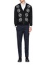 Figure View - Click To Enlarge - ALEXANDER MCQUEEN - Floral embroidery wool-silk cardigan
