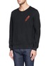 Front View - Click To Enlarge - ALEXANDER MCQUEEN - Feather embroidery sweatshirt
