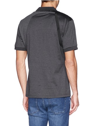 Back View - Click To Enlarge - ALEXANDER MCQUEEN - Harness polo shirt