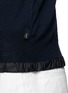 Detail View - Click To Enlarge - ARMANI COLLEZIONI - Contrast stretchy trim wool cardigan