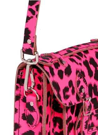 Detail View - Click To Enlarge - CAMBRIDGE SATCHEL - Punk-A-Rama' mini leopard print leather shoulder bag