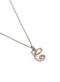 Figure View - Click To Enlarge - LC COLLECTION JEWELLERY - Diamond 18k gold letter pendant necklace – C