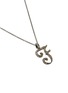 Figure View - Click To Enlarge - LC COLLECTION JEWELLERY - Diamond 18k gold letter pendant necklace – F