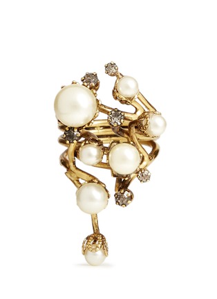 Main View - Click To Enlarge - ERICKSON BEAMON - 'Stratosphere' faux pearl ring