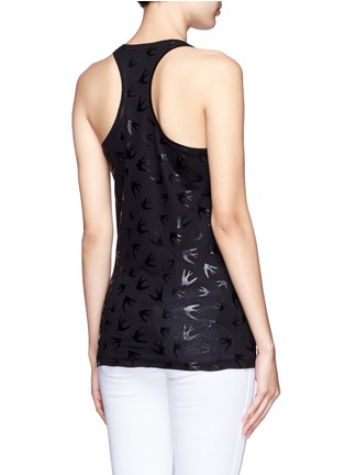 Back View - Click To Enlarge - MC Q - Swallow print racer back tank top