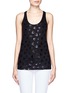 Main View - Click To Enlarge - MC Q - Swallow print racer back tank top