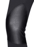 Detail View - Click To Enlarge - MC Q - Faux leather knee patch stretch pants