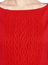Detail View - Click To Enlarge - ST. JOHN - Cable knit panel sweater 