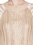 Detail View - Click To Enlarge - ST. JOHN - Knit front high-low satin top
