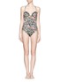 Main View - Click To Enlarge - JETS - Iridescent underwired cup one-piece swimsuit