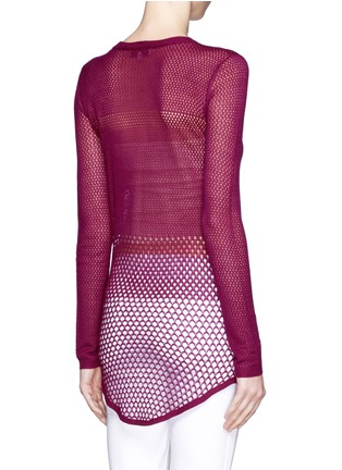 Back View - Click To Enlarge - IRO - Gracie perforated knit tunic