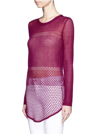 Front View - Click To Enlarge - IRO - Gracie perforated knit tunic