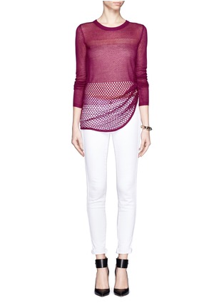 Figure View - Click To Enlarge - IRO - Gracie perforated knit tunic