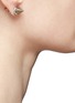 Figure View - Click To Enlarge - GIVENCHY - Double cone single magnetic earring