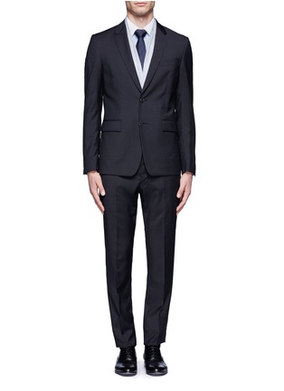 Figure View - Click To Enlarge - MAURO GRIFONI - Contrast collar cotton shirt