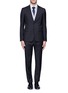 Figure View - Click To Enlarge - MAURO GRIFONI - Contrast collar cotton shirt