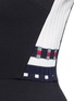 Detail View - Click To Enlarge - VICTORIA BECKHAM - Stripe knit insert fitted dress