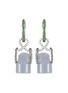 Main View - Click To Enlarge - SAMUEL KUNG - Diamond jade 18k white gold drop earrings