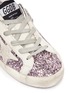 Detail View - Click To Enlarge - GOLDEN GOOSE - 'Superstar' coarse glitter kids sneakers