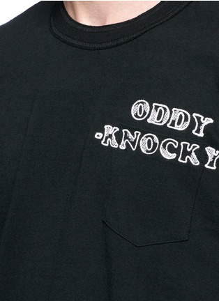 Detail View - Click To Enlarge - SACAI - 'Oddy-knocky' embroidered cotton T-shirt