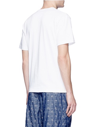 Back View - Click To Enlarge - SACAI - Parrot embroidered pocket cotton T-shirt