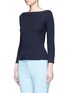Front View - Click To Enlarge - THEORY - 'Sandora' Merino wool-cotton rib knit sweater