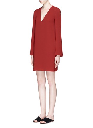 Front View - Click To Enlarge - THEORY - 'Ulyssa' Admiral Crepe V-neck dress