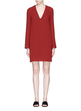 Main View - Click To Enlarge - THEORY - 'Ulyssa' Admiral Crepe V-neck dress