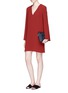 Figure View - Click To Enlarge - THEORY - 'Ulyssa' Admiral Crepe V-neck dress