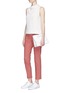 Figure View - Click To Enlarge - THEORY - 'Alettah' zip cuff cropped pants