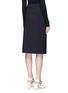 Back View - Click To Enlarge - TIBI - 'Urban Stretch' snap button skirt