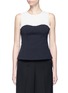 Main View - Click To Enlarge - TIBI - 'Cecil' stripe panel corset top