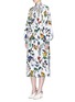 Figure View - Click To Enlarge - TIBI - Gothic floral print Edwardian silk dress