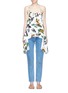 Main View - Click To Enlarge - TIBI - Gothic floral print silk camisole top