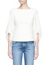 Main View - Click To Enlarge - TIBI - Smocked cuff corset top