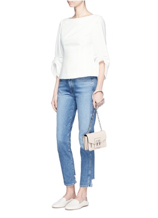 Figure View - Click To Enlarge - TIBI - Smocked cuff corset top