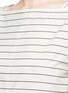 Detail View - Click To Enlarge - TIBI - Tie sleeve boat neck stripe top
