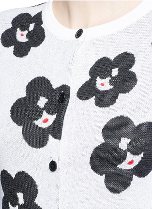 Detail View - Click To Enlarge - ALICE & OLIVIA - 'Ruthy' floral Stace Face cardigan